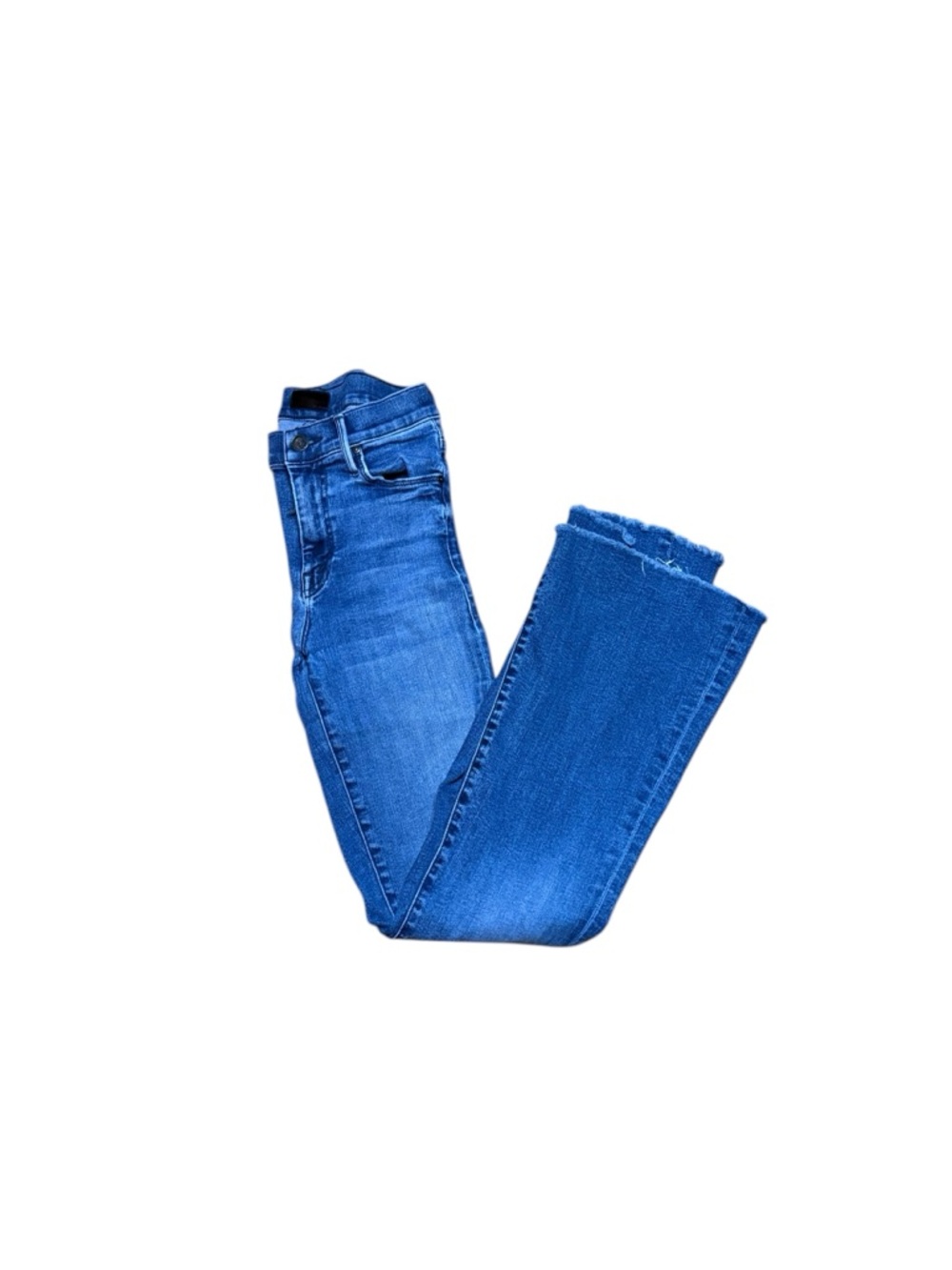 MOTHER Blue High-Rise Flare Jeans